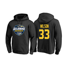 Colorado Avalanche #33 Colin Wilson Black 2017 Global Series Pullover Hoodie