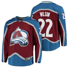 Colorado Avalanche #22 Breakaway Fanatics branded Colin Wilson With Jersey 2022 Stanley Cup Champions Patch Burgundy