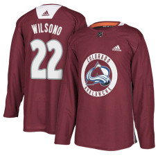 Colorado Avalanche #22 Maroon New Season Practice Colin Wilson With Jersey 2022 Stanley Cup Champions Patch