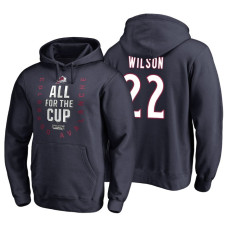 Colorado Avalanche #22 Colin Wilson Navy 2018 Stanley Cup Playoffs Hoodie Hoodie