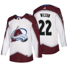 Colorado Avalanche #22 Colin Wilson White 2018 New Season Team Road Jersey