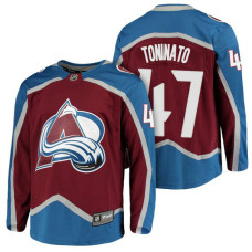 Colorado Avalanche #47 Breakaway Fanatics branded Dominic Toninato With Jersey 2022 Stanley Cup Champions Patch Burgundy