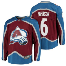 Colorado Avalanche #6 Breakaway Fanatics branded Erik Johnson With Jersey 2022 Stanley Cup Champions Patch Burgundy