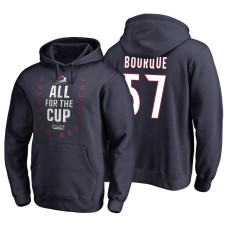 Colorado Avalanche #57 Gabriel Bourque Navy 2018 Stanley Cup Playoffs Hoodie Hoodie