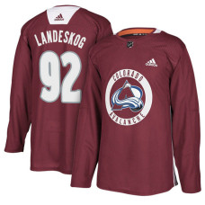 Colorado Avalanche #92 Maroon New Season Practice Gabriel Landeskog With Jersey 2022 Stanley Cup Champions Patch