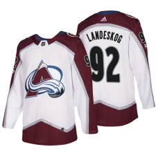 Colorado Avalanche #92 Gabriel Landeskog White 2018 New Season Team Road Jersey