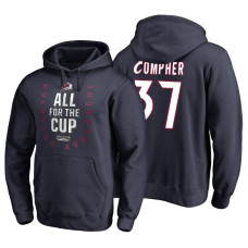 Colorado Avalanche #37 J.T. Compher Navy 2018 Stanley Cup Playoffs Hoodie Hoodie