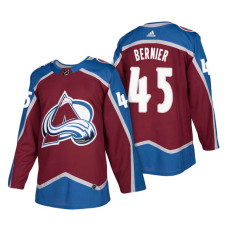 Colorado Avalanche #45 Jonathan Bernier Burgundy 2018 New Season Player Home Jersey