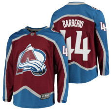 Colorado Avalanche #44 Breakaway Fanatics branded Mark Barberio With Jersey 2022 Stanley Cup Champions Patch Burgundy