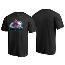 Colorado Avalanche Black Crew Neck Midnight Mascot Team T-shirt