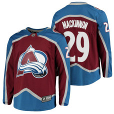 Colorado Avalanche #29 Breakaway Fanatics branded Nathan MacKinnon With Jersey 2022 Stanley Cup Champions Patch Burgundy