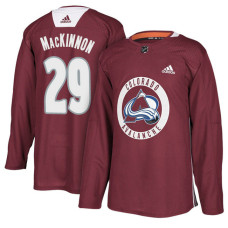 Colorado Avalanche #29 Maroon New Season Practice Nathan MacKinnon With Jersey 2022 Stanley Cup Champions Patch