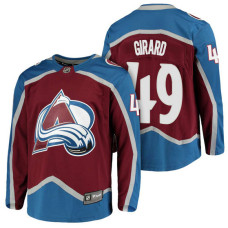 Colorado Avalanche #49 Breakaway Fanatics branded Samuel Girard With Jersey 2022 Stanley Cup Champions Patch Burgundy