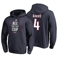 Colorado Avalanche #4 Tyson Barrie Navy 2018 Stanley Cup Playoffs Hoodie Hoodie