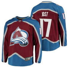 Colorado Avalanche #17 Breakaway Fanatics branded Tyson Jost With Jersey 2022 Stanley Cup Champions Patch Burgundy