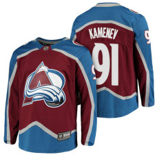 Colorado Avalanche #91 Breakaway Fanatics branded Vladislav Kamenev With Jersey 2022 Stanley Cup Champions Patch Burgundy