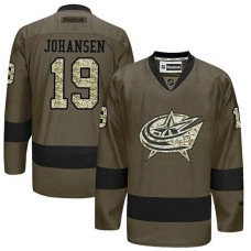 Columbus Blue Jackets Ryan Johansen #19 Green Camo Player Jersey