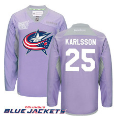 Columbus Blue Jackets William Karlsson #25 Purple Practice Jersey