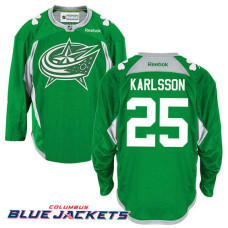 Columbus Blue Jackets William Karlsson #25 Green St. Patrick's Day Practice Jersey