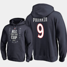 Columbus Blue Jackets #9 Artemi Panarin Pullover Hoodie Navy