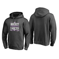 Columbus Blue Jackets Ash Hockey Fights Cancer Cross Check Hoodie