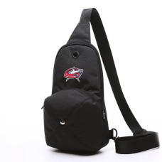 Columbus Blue Jackets Black Sling Bag Cross Body Backpack