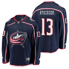 Columbus Blue Jackets #13 Breakaway Player Home Cam Atkinson Jersey Navy