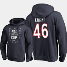 Columbus Blue Jackets #46 Dean Kukan Pullover Hoodie Navy