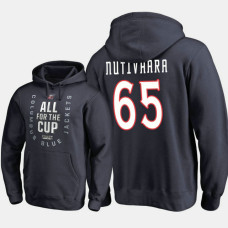 Columbus Blue Jackets #65 Markus Nutivaara Pullover Hoodie Navy