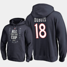 Columbus Blue Jackets #18 Pierre-Luc Dubois Pullover Hoodie Navy