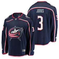 Columbus Blue Jackets #3 Breakaway Player Home Seth Jones Jersey Navy