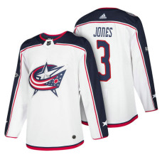 Columbus Blue Jackets #3 Seth Jones White 2018 New Season Team Road Jersey