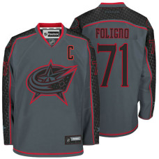 Columbus Blue Jackets Nick Foligno #71 Storm Cross Check Premier Jersey