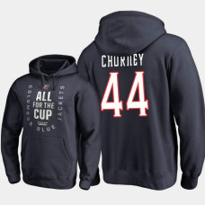 Columbus Blue Jackets #44 Taylor Chorney Pullover Hoodie Navy