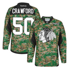 Chicago Blackhawks Corey Crawford #50 Camo Veteran's Day Jersey