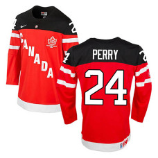 Canada Team Corey Perry #24 Red 100th Anniversary Premier Olympic Jersey