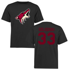 Arizona Coyotes Alex Goligoski #33 Black Short Sleeve Logo T-Shirt