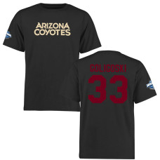 Arizona Coyotes Alex Goligoski #33 Black Short Sleeve Wordmark T-Shirt