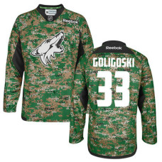 Arizona Coyotes Alex Goligoski #33 Camo Veteran's Day Practice Jersey