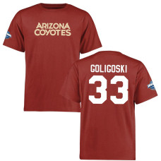 Arizona Coyotes Alex Goligoski #33 Red Short Sleeve Wordmark T-Shirt