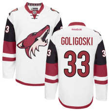 Arizona Coyotes Alex Goligoski #33 White Away Premier Jersey