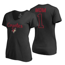 Arizona Coyotes 2018 Fanatics Mother's Day Number 1 Mom T-Shirt Black