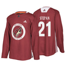 Arizona Coyotes #21 Derek Stepan Maroon Practice Jersey