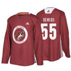 Arizona Coyotes #55 Jason Demers Maroon Practice Jersey