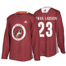 Arizona Coyotes #23 Oliver Ekman-Larsson Maroon Practice Jersey