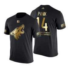 Arizona Coyotes Richard Panik Gold Limited with Message T-Shirt Black