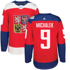 Czech Republic Team 2016 World Cup of Hockey #9 Milan Michalek Red Premier Jersey