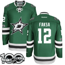 Dallas Stars #12 Radek Faksa Green 2017 Anniversary Patch Player Jersey