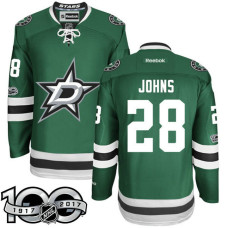 Dallas Stars #28 Stephen Johns Green 2017 Anniversary Patch Player Jersey