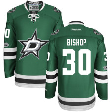 Dallas Stars #30 Ben Bishop Green Anniversary Patch Reebok Home Premier Jersey